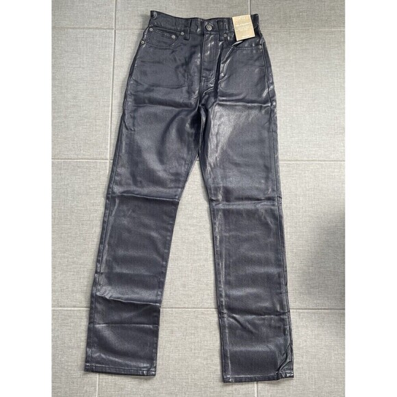 MADEWELL The '90s Straight Jean Size 24 Midnight Blue Foil NWT Rocker Band Retro - Picture 2 of 13